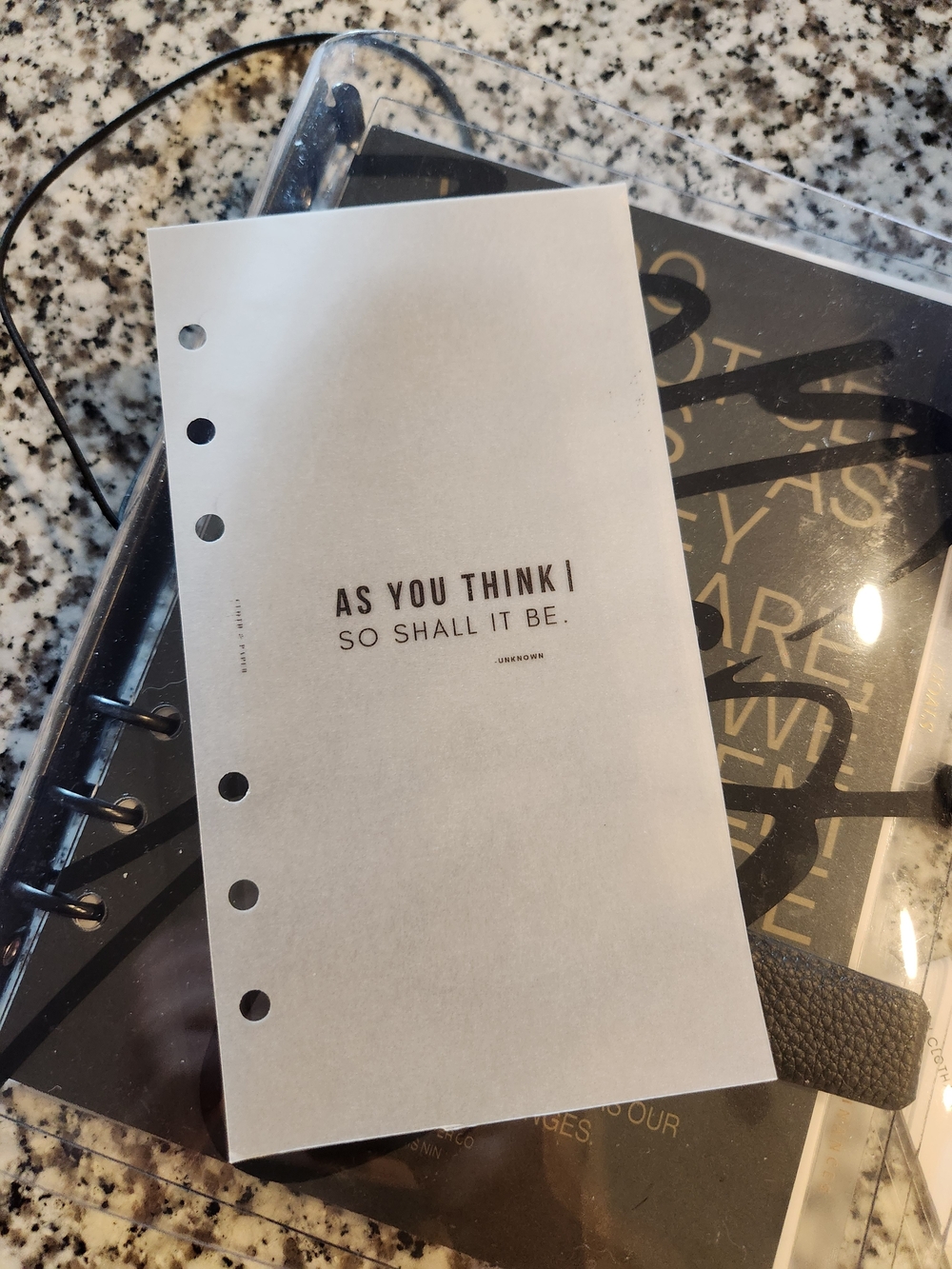 Personal Size - As You Think I So Shall It Be